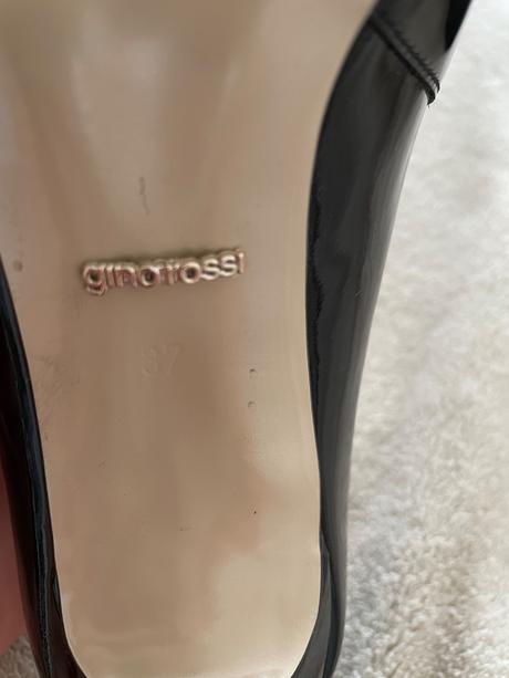 Čierne lakované lodičky gino rossi 37, gino rossi,37