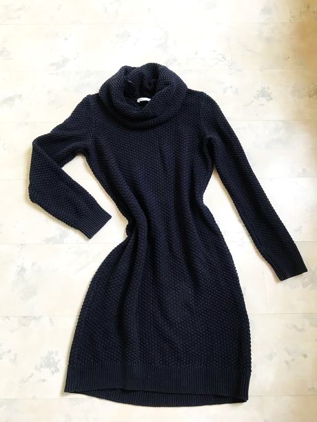 Pletené šaty s rolákom, esprit,l