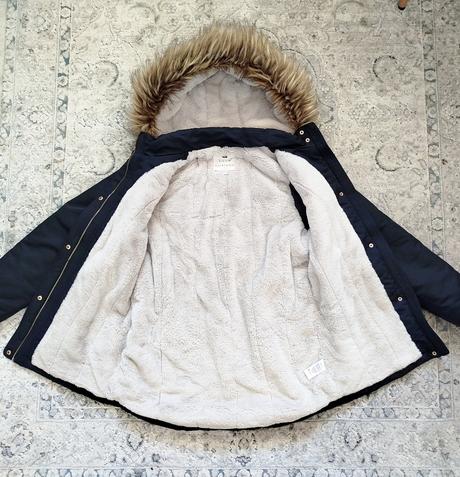 Huňatá zimná parka - super stav, f&f,164