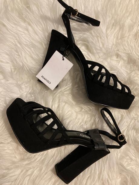 Sandálky mango - spoločenské, ples -nové, mango,37