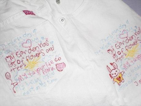 Riflová biela sukňa h&m vel 110/116, h&m,116