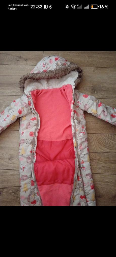 Dievčenský overal na zimu 12-18 mesiacov, f&f,80