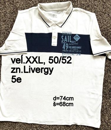 Pánska polokošeĺa veĺ.xxl, 50/52, zn. livergy, xxl