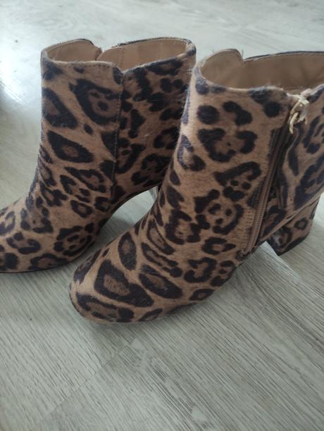 Dámske leopardie čižmičky, new look,36