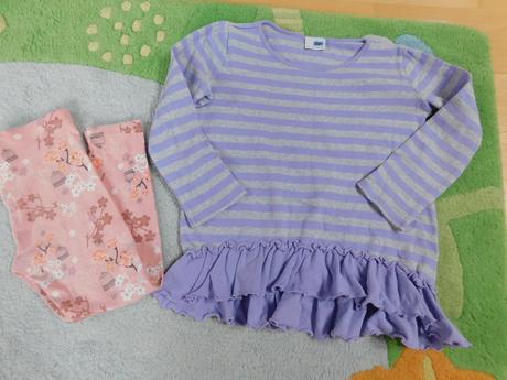 Teplejšia mäkučká tunika plus legíny f&f, next,116