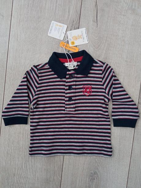 Chlapčenské pruhované polo tričko (62), fagottino,62