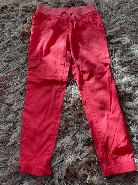 1x oblečene nohavice 100perc.bavlna, c&a,116