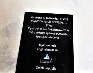 Luxusná bižutéria z pravých lampových perál, 