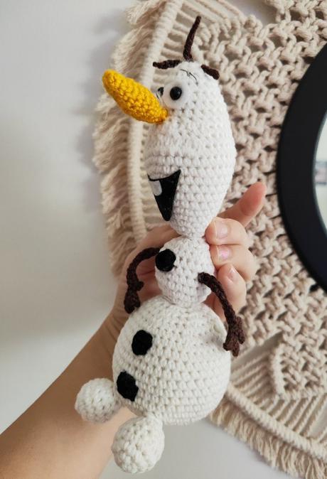 Handmade hačkovaný olaf, 