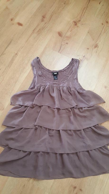 Volánový top, l, h&m,l