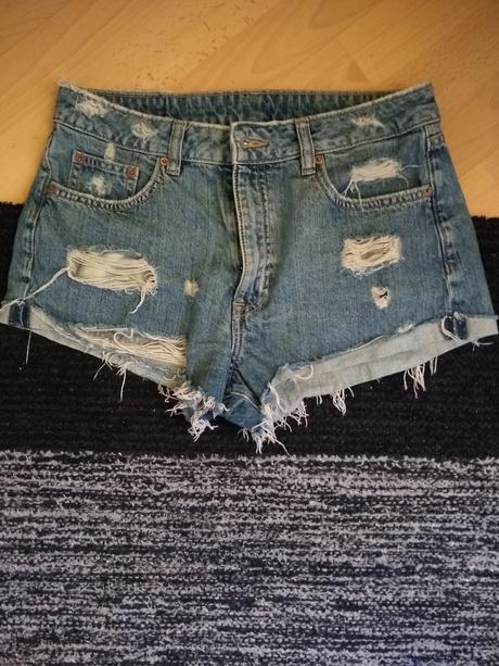Riflové kraťasy., h&m,40