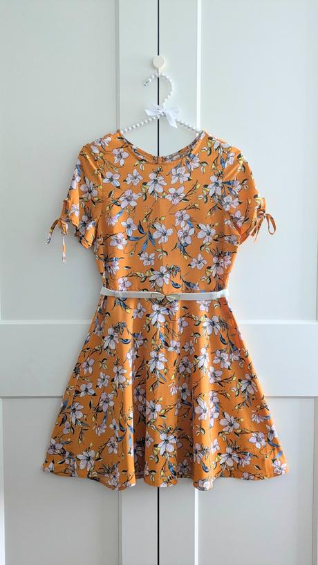 Oranžové minišaty even&odd, s