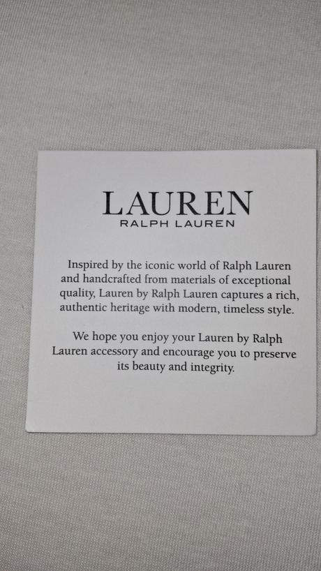 Modrá kožená kabelka ralph lauren, ralph lauren