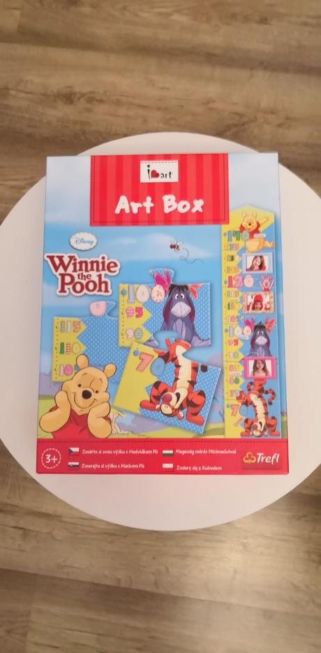 Rastový meter pre deti a rámiky macko pooh,