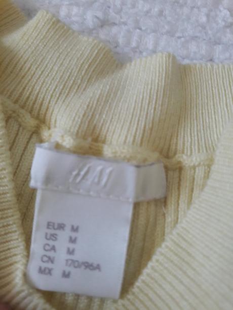 Žltý top h&m, h&m,m