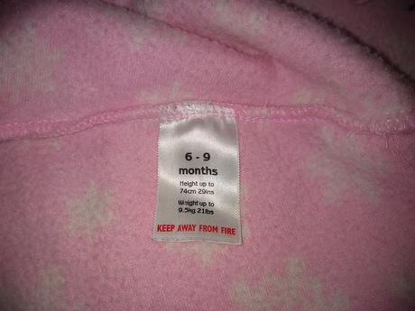 Flisove pončo pre dievčatko, 74