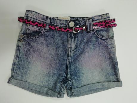 Rifľové ružové kraťasy s opaskom, river island,128