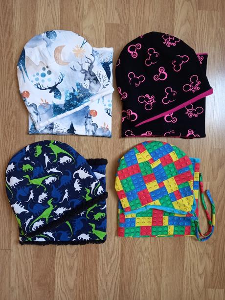 Set čiapka nákrčník, 50 - 158