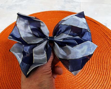 Šifónová mašľa/spona do vlasov, 