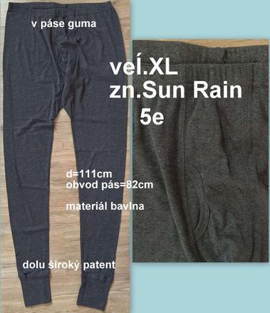 Pánske spodné nohavice veĺ.xl, zn.sun rain, xl