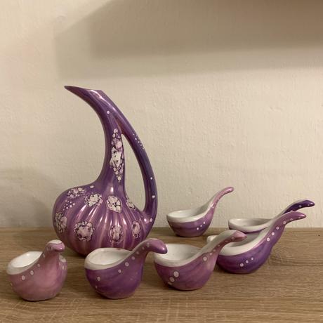 Fialova sada / dekoracia/ krcah / misky, 