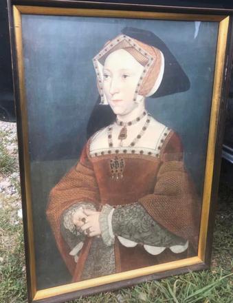 Tudor queen obraz staryzaramovana reprodukcia tudo,