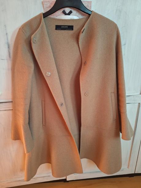 Zara vlneny kabat 49 percent vlna, zara,xs