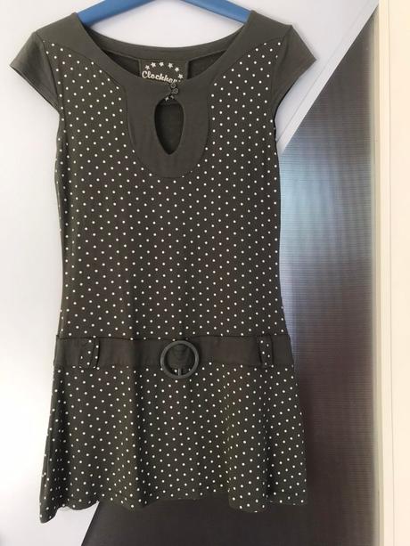 Dlhšie bodkované triko, c&a,s