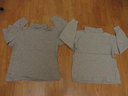 2x šedý rolák - veľ. 122/128, 122