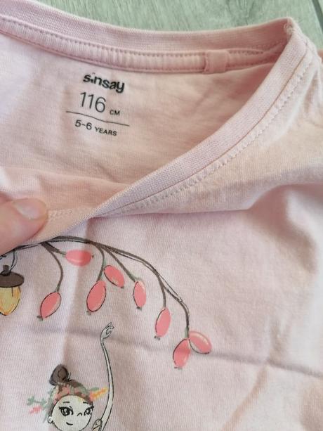 Ružové tričko s krajkou - 116 sinsay, sinsay,116