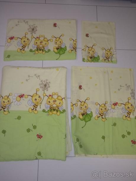 Set do postieľky s baldachýnom včely, šírka (cm): 50,dĺžka (cm): 100