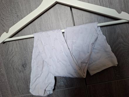 H&m pančuchy 134/140 srdiecka + bodky, h&m,134
