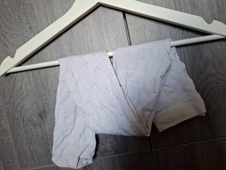 H&m pančuchy 134/140 srdiecka + bodky, h&m,134