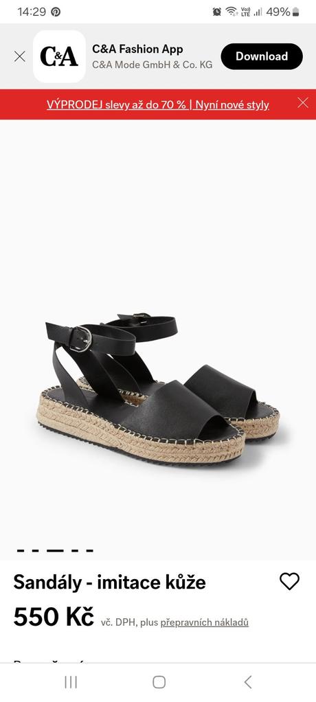 Sandále, c&a,37