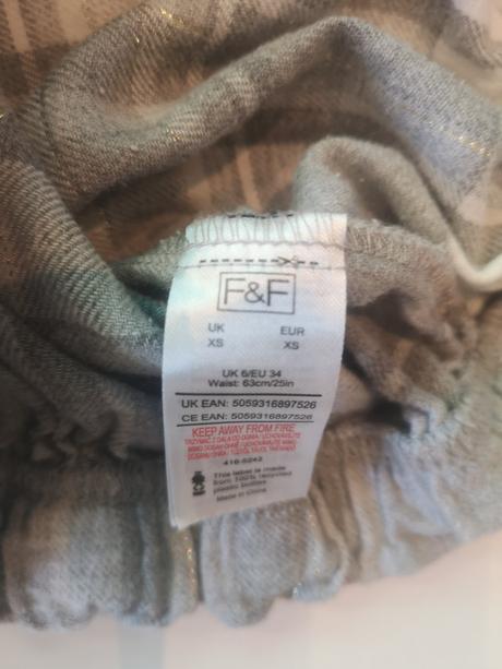 Pyžamové nohavice f&f xs-ko, f&f,xs