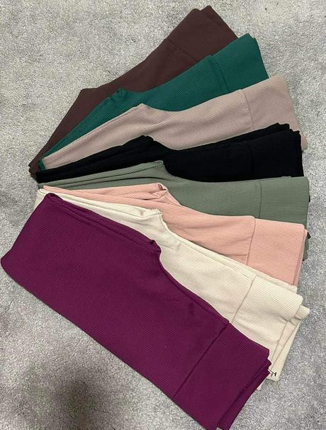 Dámske bavlnené zateplené leginky, l - xxl