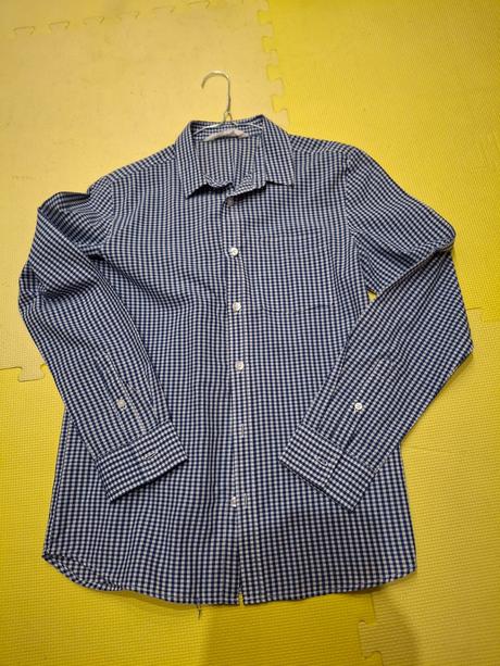 Kockovana košeľa výborný stav, h&m,158