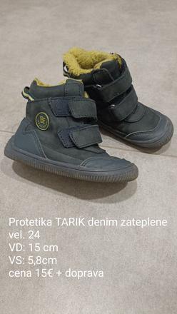 Barefoot zateplené protetika tarik denim, veľ.24, protetika,24