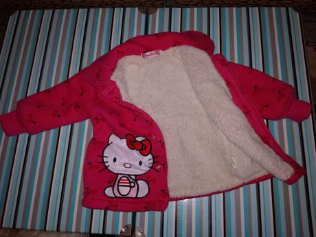 Teplý kabátik hello kitty -cena s postovnym, 92