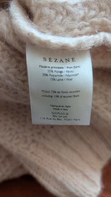 Oversize svetrik sezane, xs