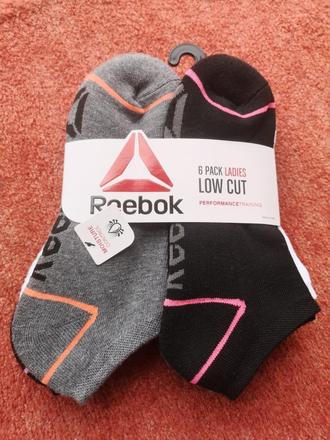 Reebok dámske ponožky 6 párov veľkosť 36-42, reebok,36 - 42