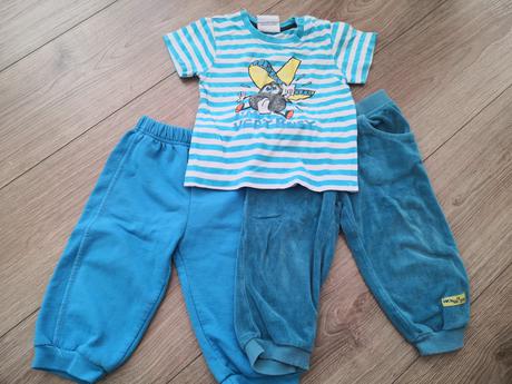 2x tepláky a tričko, 80