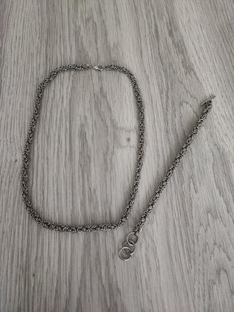 Retiazka a náramok - kráľovský vzor, 