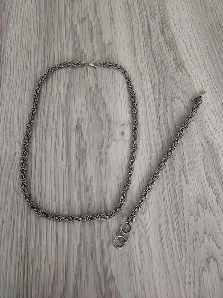 Retiazka a náramok - kráľovský vzor, 