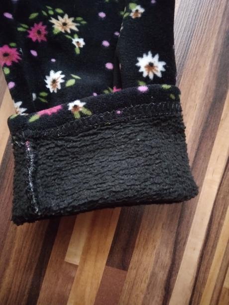 Zateplené legíny s kvietkami, 128