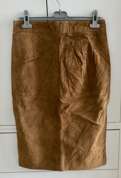Kožená sukňa, mango,40