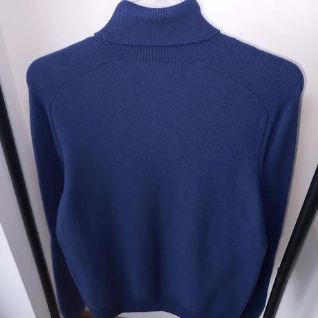 Modrý vlnený rolák hugo boss m/l, hugo boss,l