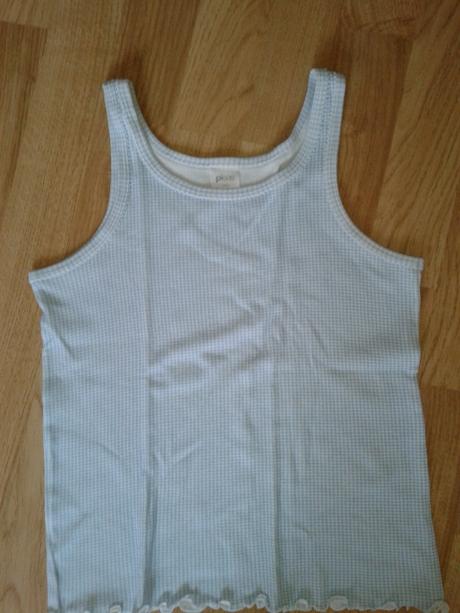 Modro biele kocky - tielko v. 134/140, 134