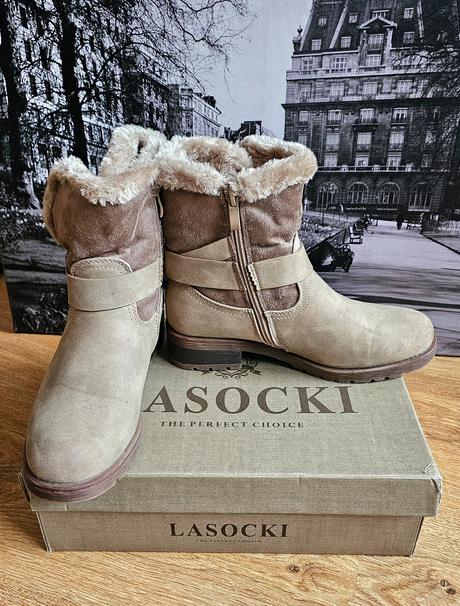 Teplé čižmičky lasocki, lasocki,38