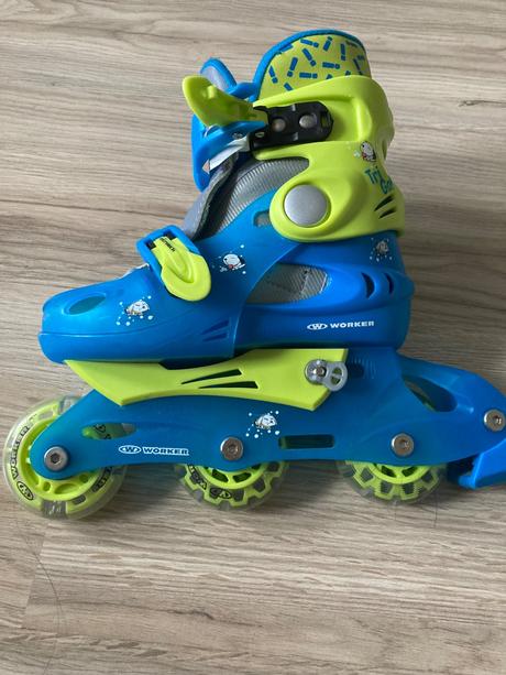 Detské kolieskové korčule worker trigo skate led, 26